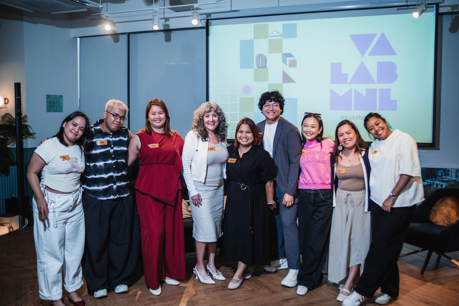 Diane and Wanna with the Caya team in Manila